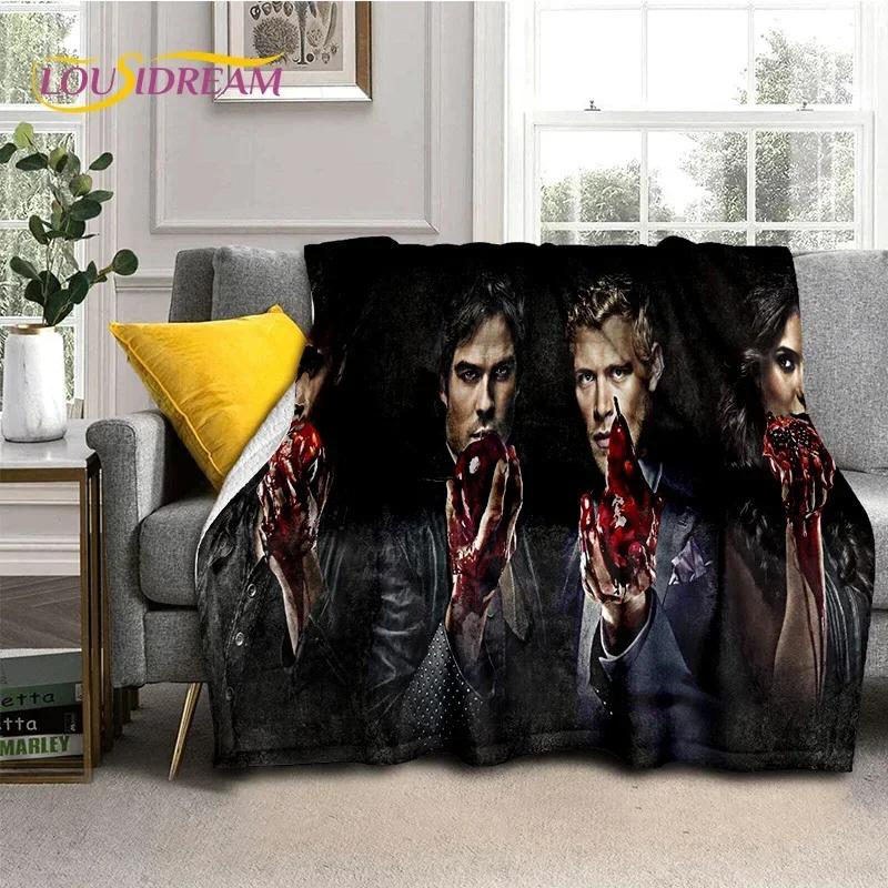 3D Neueste The Vampire Diaries Damon Salvatore Weiche Flanelldecken, Überwurfdecke Bequeme Decke für Betten Sofa Zuhause Schlafzimmer