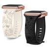 Straps For Apple Watch Band 44mm 42mm 41mm 40mm 45mm 49mm 46mm Floral Engraved Bracelet Correa Iwatch Series 10 9 7 SE 6 8 Ultra