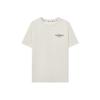 Skechers Fashionable Versatile Printed Round Neck Short Sleeve T-Shirt Unisex Tops Cotton-Candy-White L224U181-0074