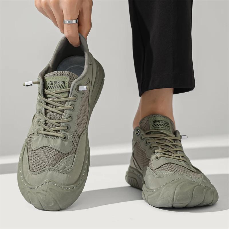 Fashion Lightweight and Breathable Mesh Running Shoes Men's Shock-absorbing and Rebound Sports Shoes Summer New Outdoor Walking Shoes