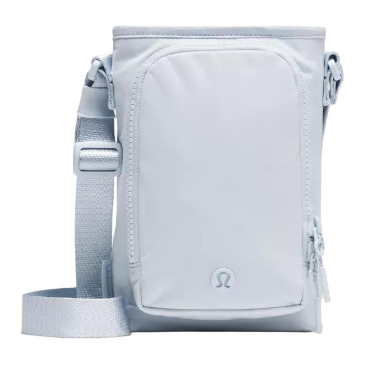 Lululemon Water Bottle 2L With Front Pocket Solid Fashion Recycled Nylon Shoulder Crossbody Bag Women bags Starch-Blue LU9BO7S-068839 Starch Blue