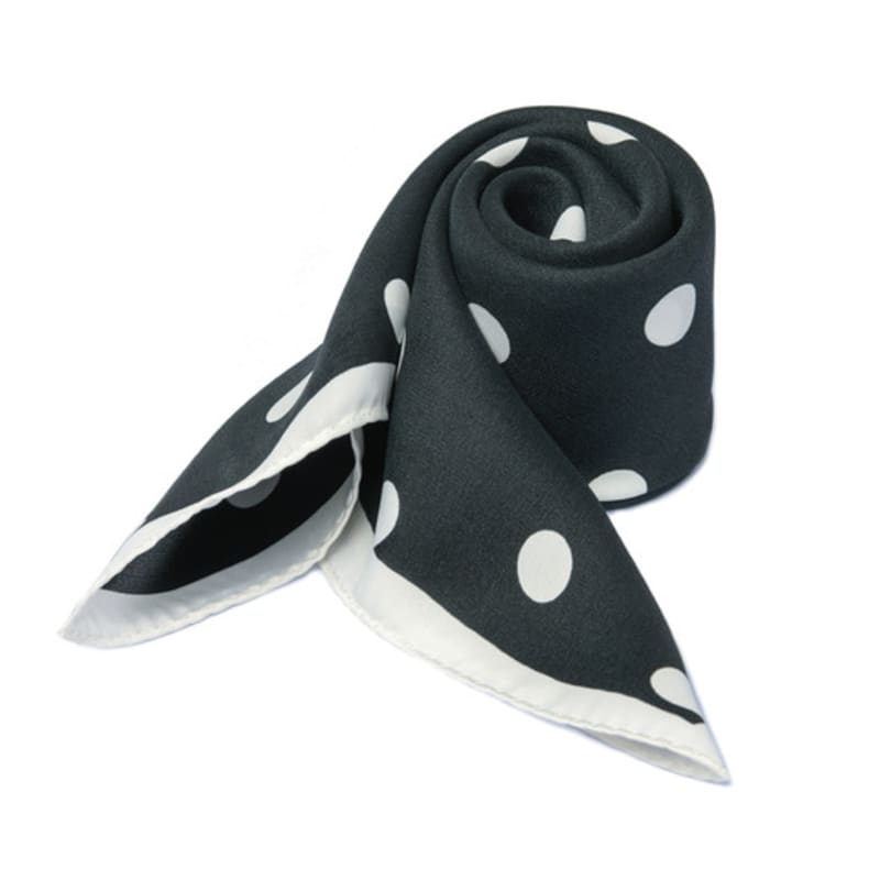 

DOYOUKNOWMC ALL SEASON Golf Thick Dot Print Black Scarf black