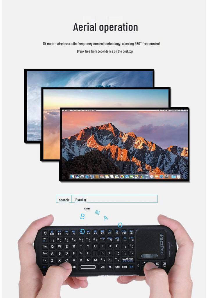 2025 Dual-Mode Wireless Touchpad Keyboard & Mouse Set for Laptops