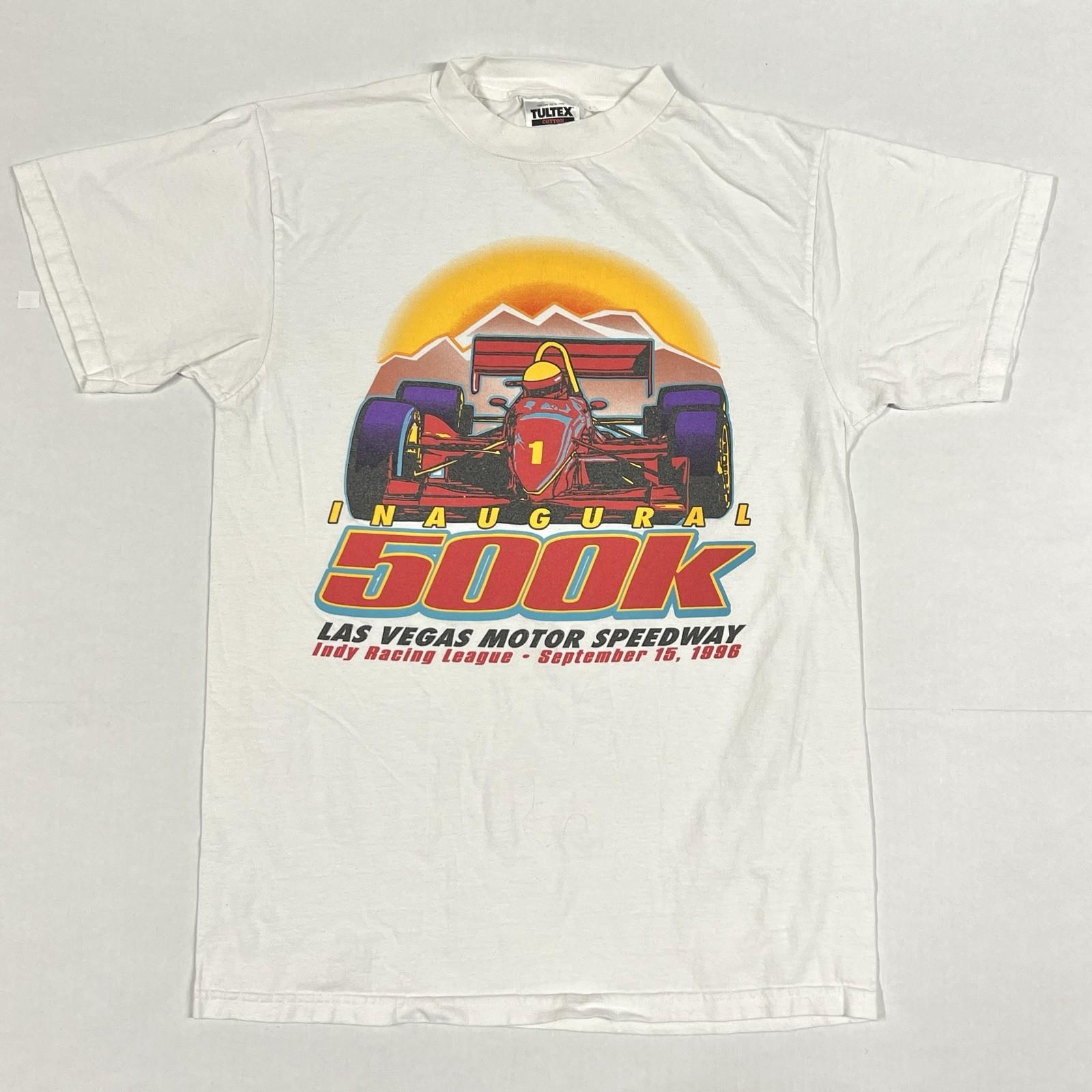 Vintage F1 Inaugural 500k Las Vegas Motor Speedway T Shirt Indy Racing 1996 Sz M XXXXL