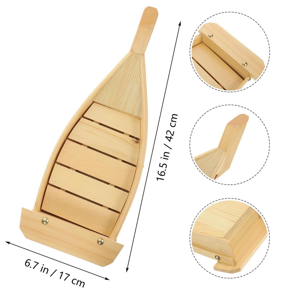 Frcolor Sushi Serving Japanese Sushi Sashimi Japanese Funamori Japanese Commercial Sushi Tool Boat, Boat-Shaped Dish, Table, Style, & Plate, Cuisine,