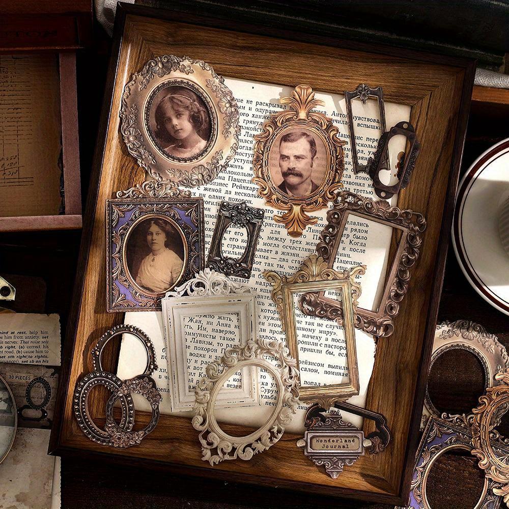 30 ks/balení Vintage Mechanické hodiny Samolepky Dekorativní DIY Scrapbookingové materiály Umělecká koláž Papírnictví Estetické samolepky