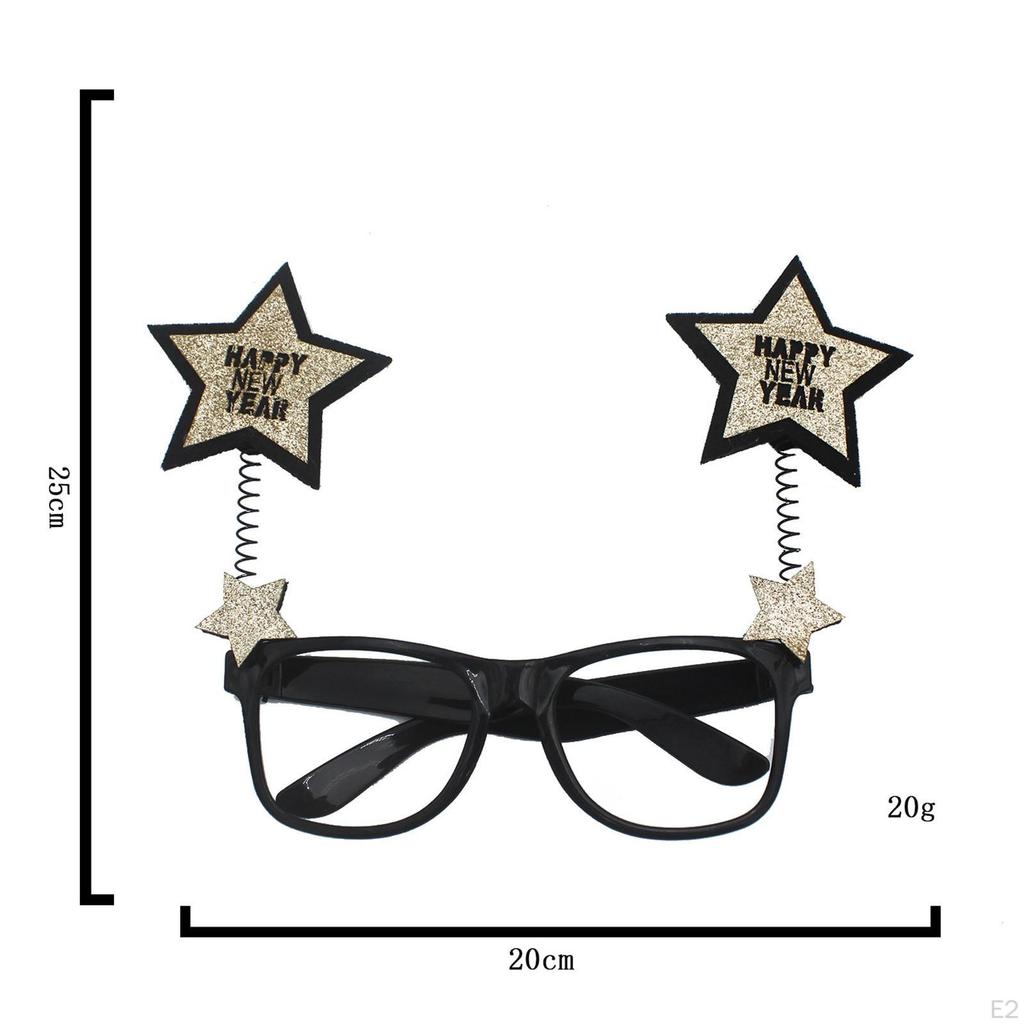 Year Glasses Frame Photo Prop Costume Accessory Booth Props for Festival Decor