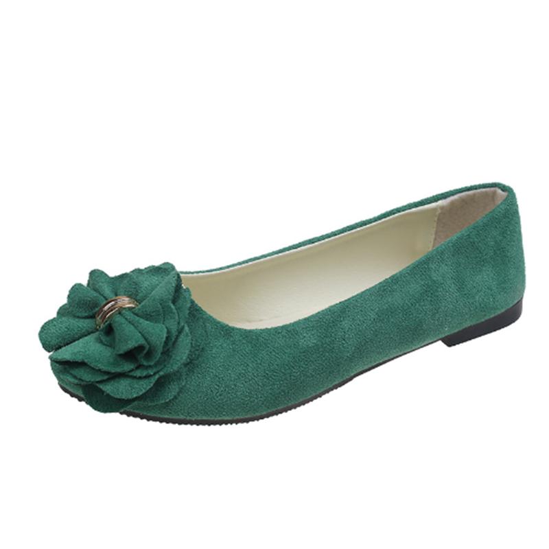 women fashion light weight bow tie slip on flat shoes for office ladies green summer shoes mocasines mujer a5976
