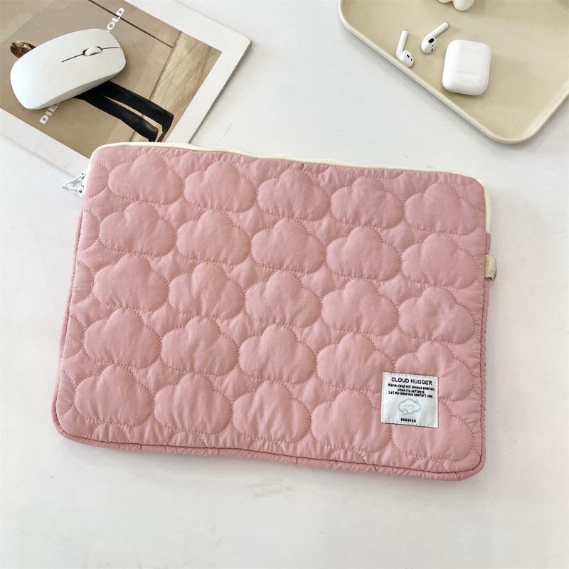 Cute Cloud Embroidery Ipad Tablet Bag//inch Notebook Storage Bag