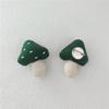 1 Pair Fabric Fabric Mushroom Pin Handmade Handcrafted Pin Premium Woodland Brooch  Bag Accessory