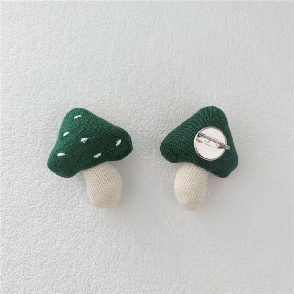 1 Pair Fabric Fabric Mushroom Pin Handmade Handcrafted Pin Premium Woodland Brooch Bag Accessory