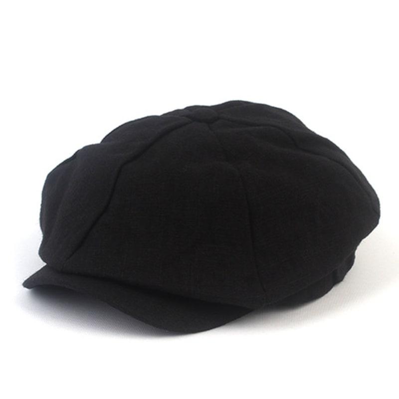 Universal chemistry Linen Black Loose Fit Newsboycap