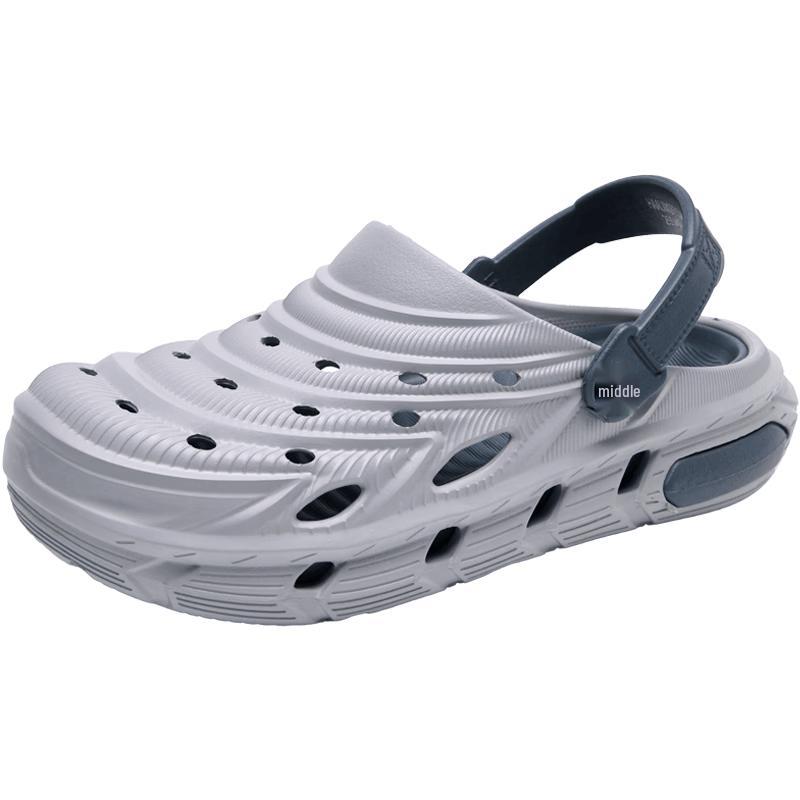Men s Perforated Thick-Soled Casual Clogs 43
