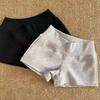 Gray American-Style Low Waist Slimming Sports Shorts for Summer 2025