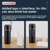 500ml Car Heating Cup 12V/24V Electric Kettle With Temperature Display Three Modes Stainless Steel Travel Heating Thermal Mug