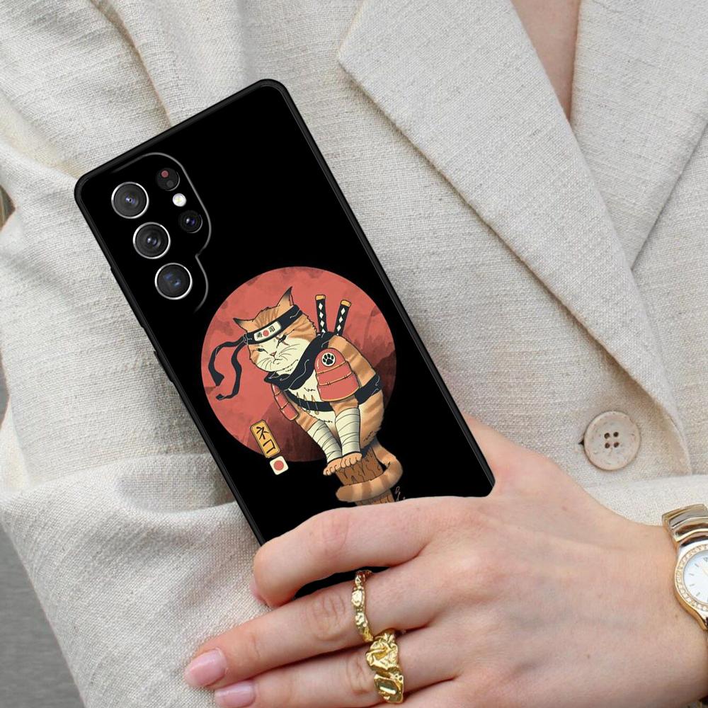 Neko Ramen Japan Cat Cell Phone Case for Samsung Galaxy S26 Ultra S25 S24 S23 S22 S21 S20 Note10 Cover
