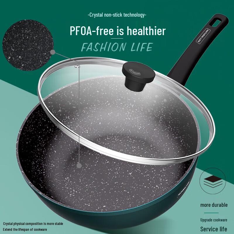 ASD Avocado Green Non-stick Wok