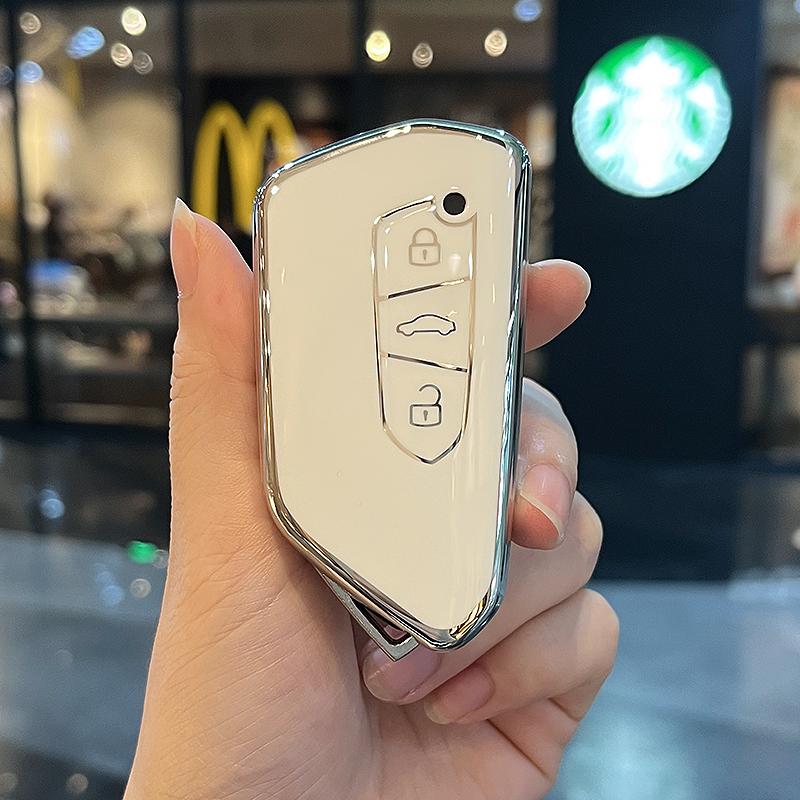 Car Key Case For VW Volkseagen Golf 8 ID.3 ID.4 MK8 Cupra Skoda Octavia A8 MK4 2024 2025 Seat Leon Formentor Tarraco Fashion TPU