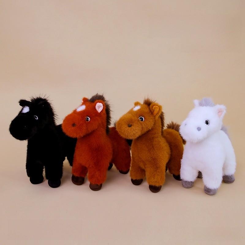 Plush Horse Toy With Short Plush Material For Kids Gift And Animal Collecting
