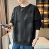 Men's Sweater Spring and Autumn Long-sleeved T-shirt Handsome Versatile Loose Round Neck Men's Clothes