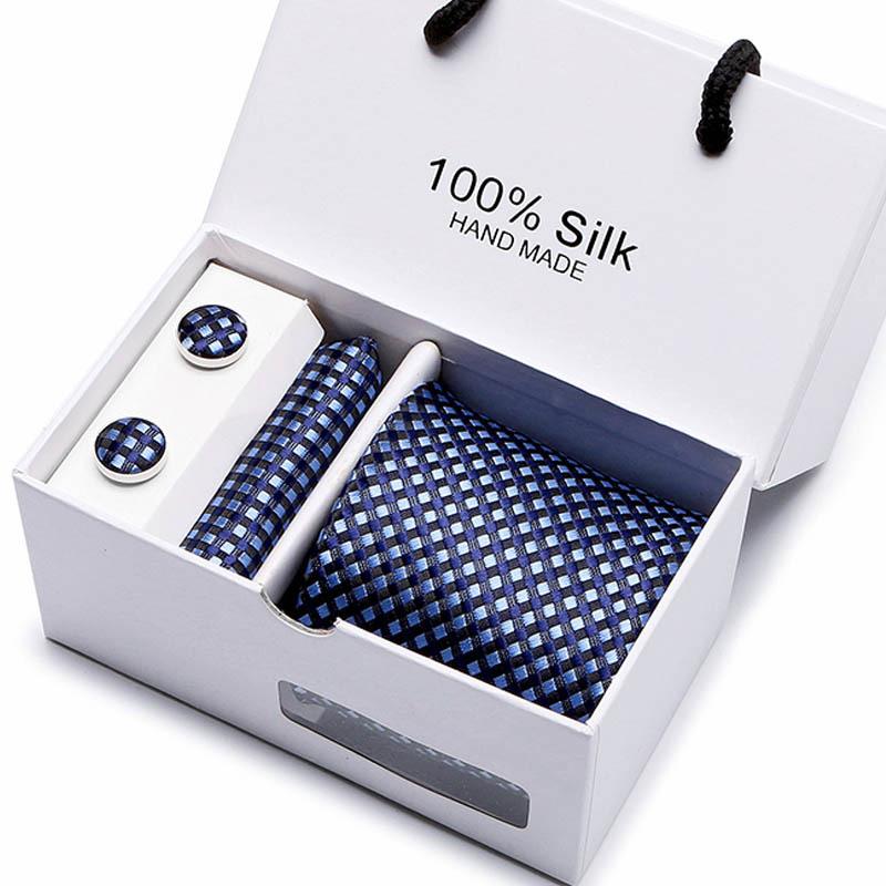 Gift Box Five-Piece Tie Men'S Formal Wear Business Casual Wedding Groom Bow Tie Square Scarf