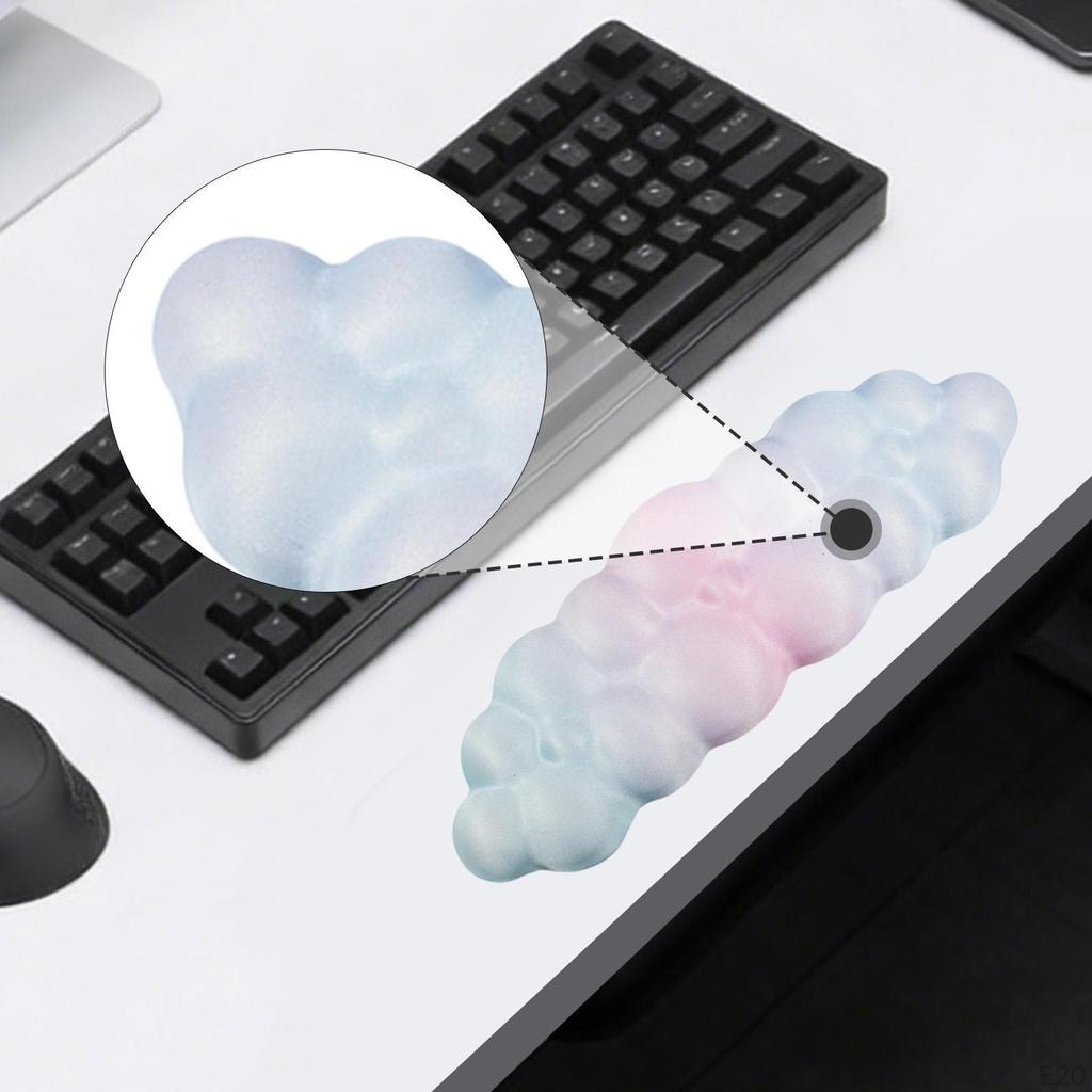 Reposamuñecas para Teclado Brazo de Ordenador Antideslizante Almohadilla para Codo de Escritorio de Portátil para Juegos Familia Amigos