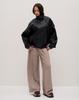 Women's Jacket H 1225 M Black Eco-leather