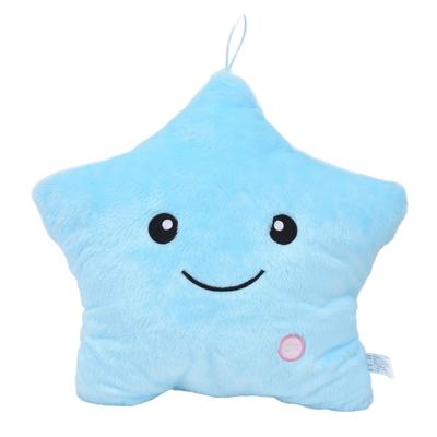 Luminous Pillow Star Shape Beautiful Color Cute Glowing Plush Throw Pillow for Party Daily