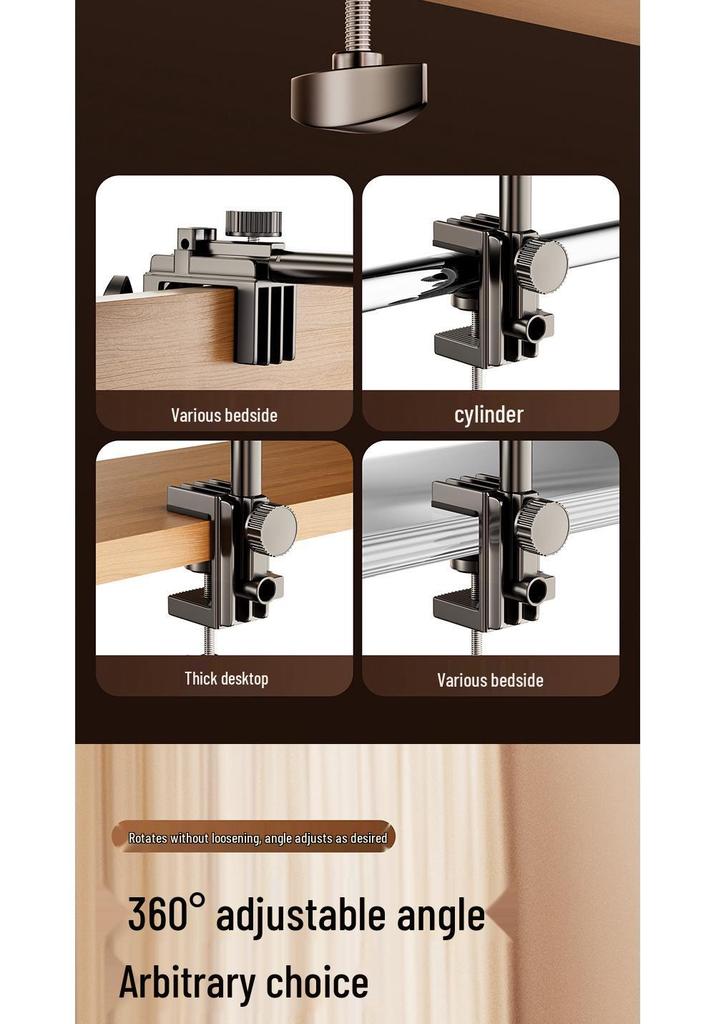 Adjustable iPad and Tablet Bedside Cantilever Stand for Live Streaming & Overhead Shots