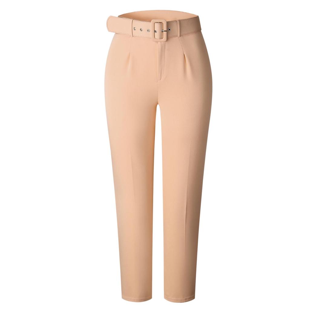 Women's High Waist Slimming Suit Pants - European & American Fashion for Spring/Summer and Autumn