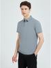 Men's Mulberry Silk Short-sleeve Lapel T-shirt Summer Tencel Drape Wrinkle-free Minimalist Lightweight Breathable Summer Casual Business T-shirt