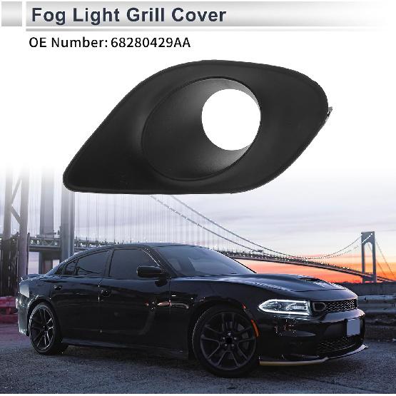 Nebelscheinwerfer-Grill vorne links für Dodge Charger 2015-2020 Front-Stoßstange unten Nebelscheinwerfer-Abdeckungs-Einsätze Nr. 68280429AA ABS 1 Stück