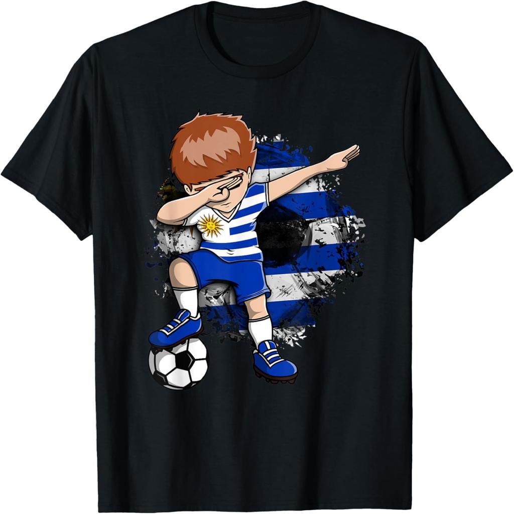 Dabbing Soccer Boy - Uruguay Jersey Uruguayan Football Fans T-Shirt(1)