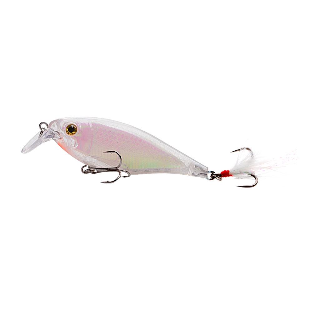 Wide Lip Floating Minnow Lure 8.5CM, 12.3G Rattle Hard Bait