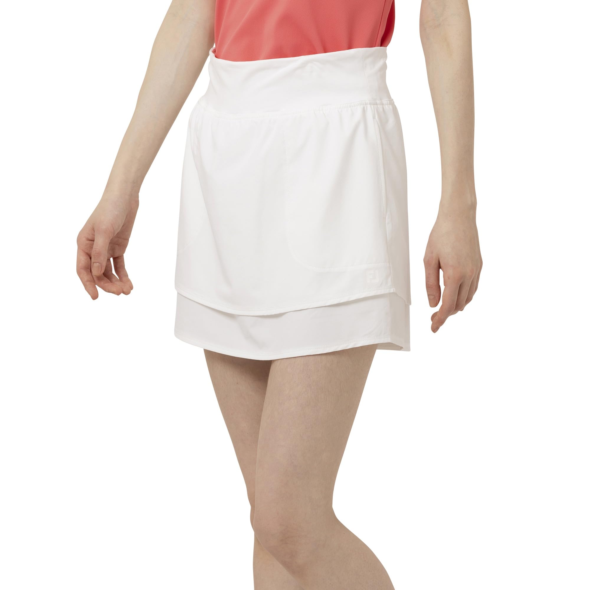 

FootJoy Golf Skirt, Elastic Waist, Flared Gathered Skirt, White, Women s, XL, FJW-S25-P08, 34899-XL