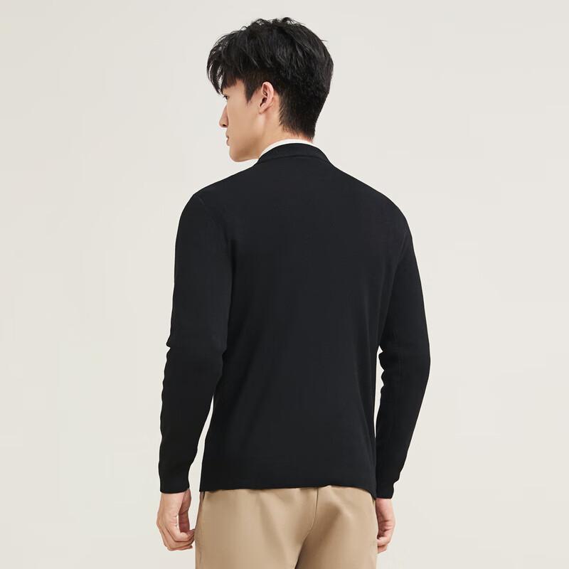 SEPTWOLVES Men's Anti-Static Machine-Washable Crew Neck Knit Sweater