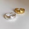925 Sterling Silver Rings for Women Couple Minimalist Handmade Simple Shinning Gold Ring Party Jewelry Gift Prevent Allergy