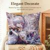 Kamizato Ayaka Genshin Impact Cushion Cover Natural Linen Organic Fabric DoubleSided Printing Sofa Home Decor Gift Pillow Case