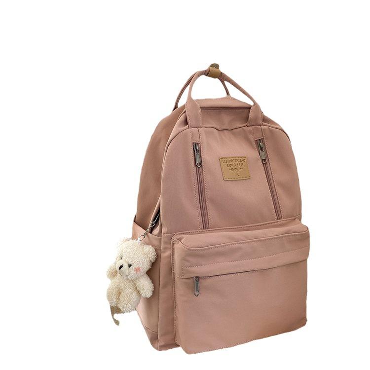 Schultasche weiblich College-Student einfach einfarbig High Junior High School Schüler Rucksack mit großer Kapazität neuer Computerrucksack