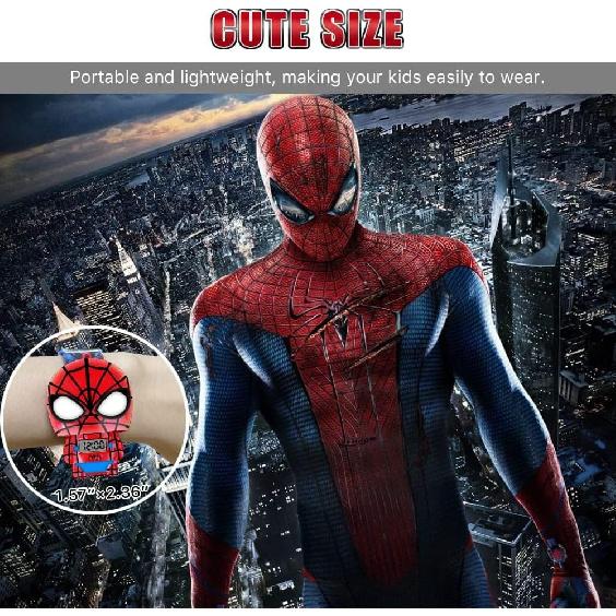 Superhero Kids Watch, Kids Digital Watch for Boys Girls, Easy Read Cute Cartoon Wrist Watches Toy, Gift for Holiday, Birthday, Christmas