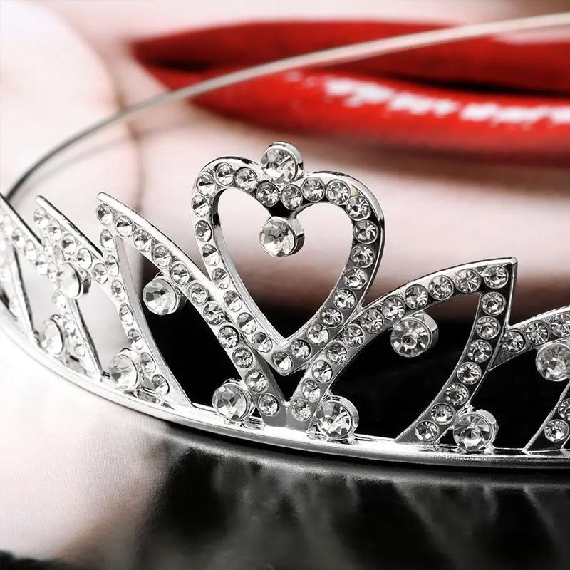 1PC Crystal Exquisite Rhinestone Children Girls Jewelry Gifts Hair Accessories Wedding Tiaras Queen Princess Crown Women Headband