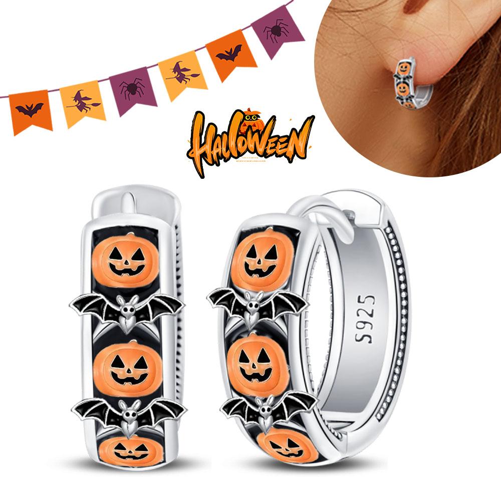 Halloween Party Series Copper Cute Pumpkin Doll Pendant Beads Fit Charms Bracelet For Jewelry Making Women Gifts