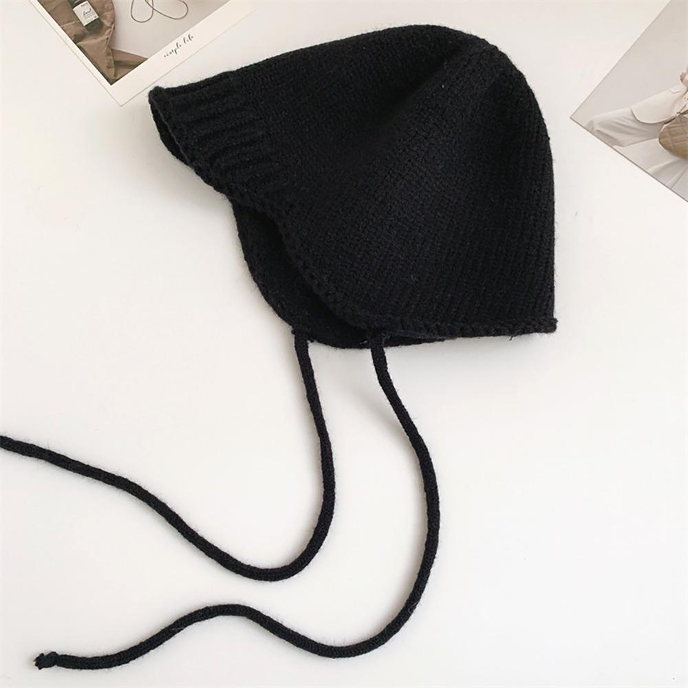 Windproof Beanie Cap Warm Earmuffs Cap New Knitted Cap  Women