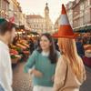 Performance Traffic Cone Hat Stage Hat Party Hip Hop Hat Funny Halloween Hat  Cosplay