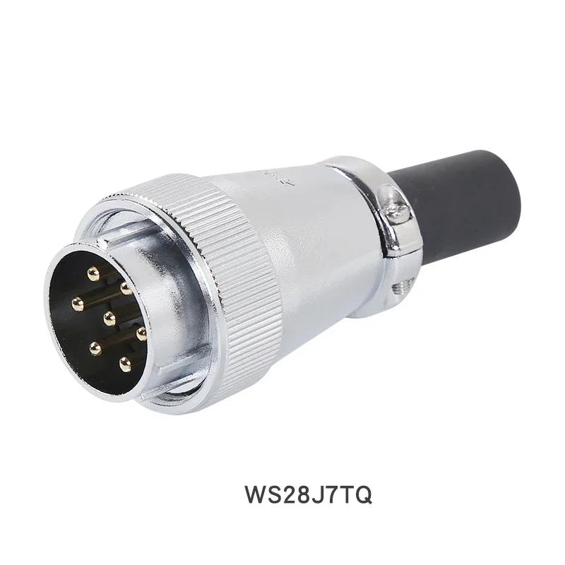 ZHQCN WS28 TQ/Z Industry Automotive Aviation Connector M28 2 3 4 7 10 12 16 17 20 24 26 Pin Panel Mount Male Plug Female Socket