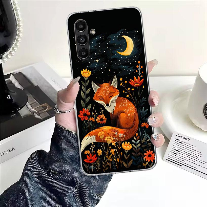 

Чехол для телефона с животным лисой для Samsung Galaxy A13 A14 A15 A16 A17 A53 A54 A55 A56 A57 A33 A34 A35 A36 A37 A23 A24 A25 A26 Galaxy A13 Samsung A73