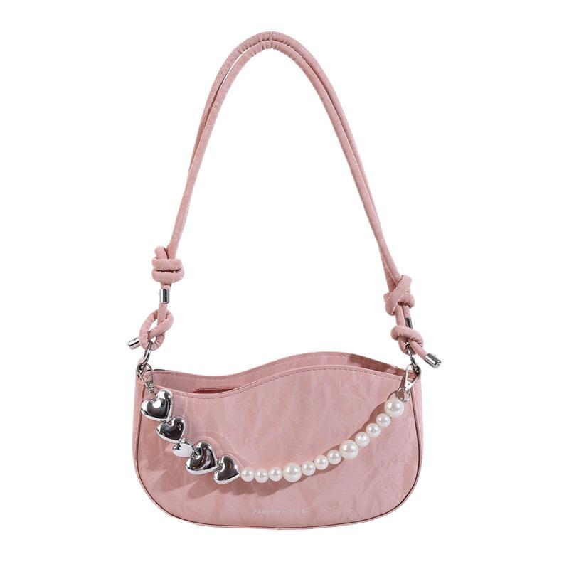 New Casual Personalized Shoulder Bag Portable Fashion Underarm Niche Design Beautiful Messenger Bag