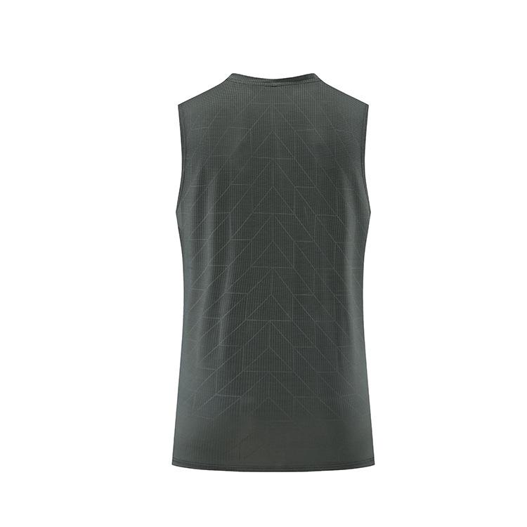 Men's Quick-Dry Sleeveless Basketball Top - Ice Silk Fitness Vest for Running and Training