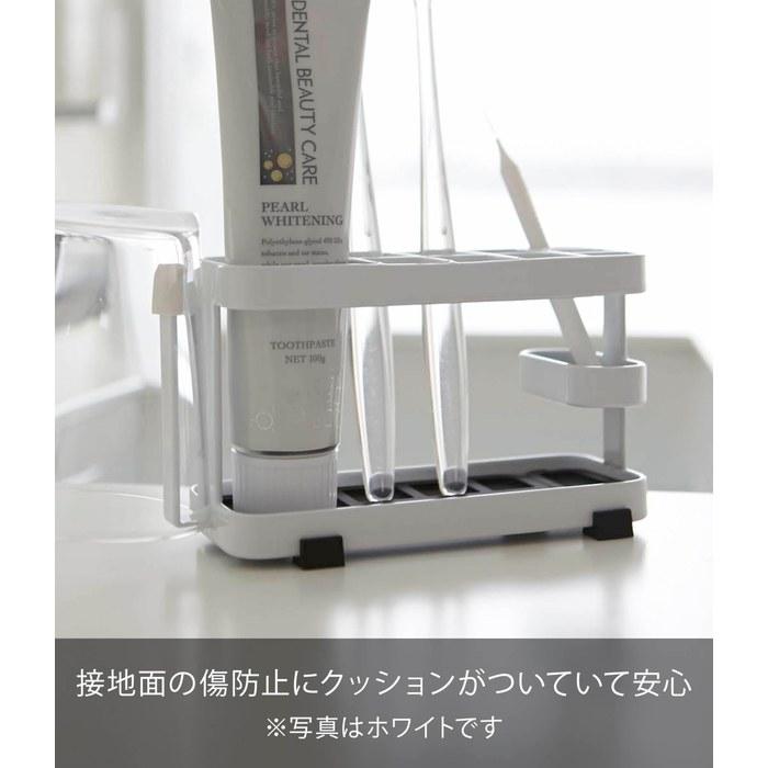 Yamazaki Toothbrush Stand Tower Wide Black 7849 (W14.5 X D5 X H8cm)