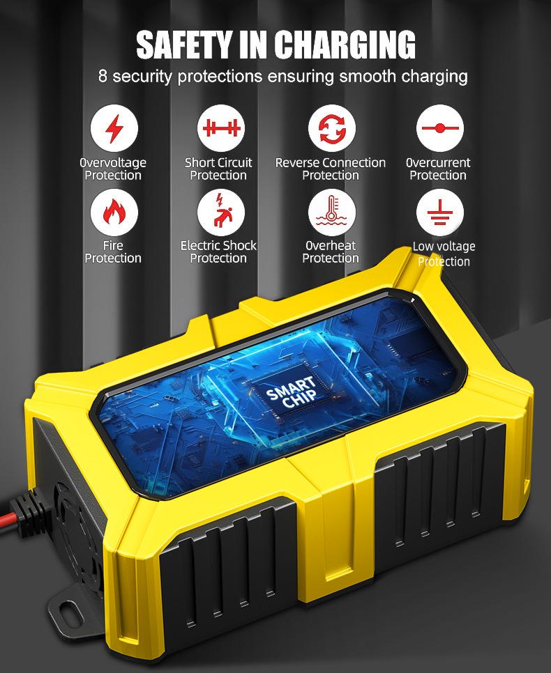 E-FAST 12V 6A Smart Battery Charger & Tester Combo